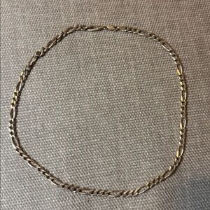 Silver Paper Clip Style Necklace